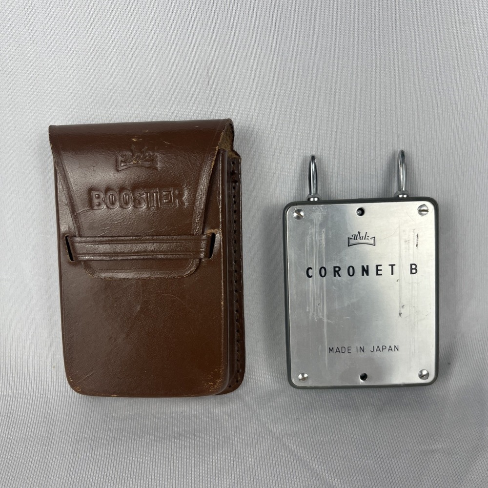Vtg 50s Walz Coronet B Booster For Exposure Light Meter In Leather Case Japan